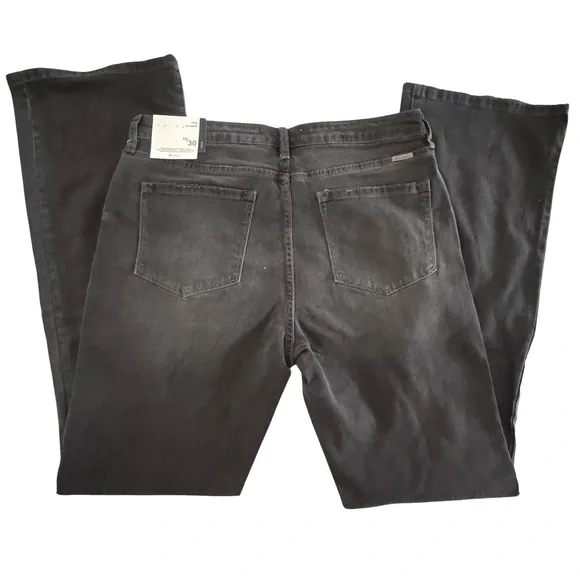 KanCan Margaret High Rise Bootcut Jeans 13/30 NWT Gray Black Wash Button Fly - Picture 5 of 9